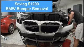 2020 BMW X3 M40i Bumper Removal and Repair - Saving $1200 | Vlog 567