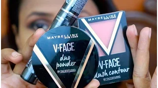 Review Demo - Maybelline V Face Contour range & Lash Sensational Mascara