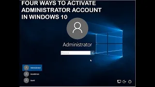 How to Enable Administrator Account on Windows