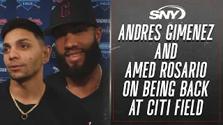 Andres Gimenez and Amed Rosario on being back at Citi Field for first time since being traded | SNY