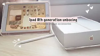 🍎 ipad 2020 8th gen unboxing (gold) 128 gb +affordable shopee accessories ✏💯 (Philippines)