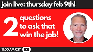 2 Smart Questions to Ask in an Interview to Win the Job 🔴 Live Office Hours with Andrew LaCivita