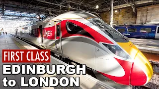 🇬🇧Riding the British First Class High-Speed Train from Scotland to England | AZUMA