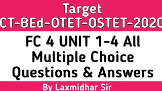 FC 4 UNIT 1-4 All Multiple Choice Questions & Answers