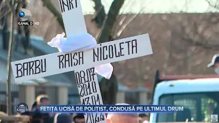 Stirile Kanal D (15.01.2022) - Raisa, fetita de 11 ani ucisa de politist, condusa pe ultimul drum!