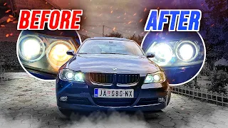 UGRADJUJEM LED DUGA SVETLA U BMW-a !? *drugi auto*