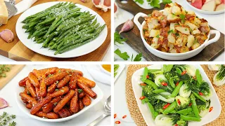 4 Healthy Side Dishes | Easy + Delicious Weeknight Dinner Recipes