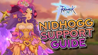 NIDHOGG ULTIMATE SUPPORT BUILD GUIDE ~ Stats, Runes, Gears, Cards, and MORE!!