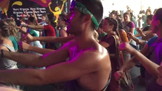 Indradyumna Swami Chants Hare Krishna and Many Dance - Polish Woodstock 2018 Day 2