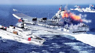 Battle Begins!! Coastguards US, Japan and PH Intercepts Chinese Aircraft Carriers in SCS