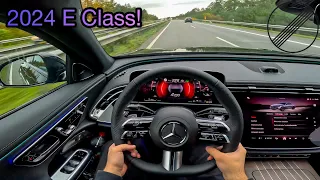 2024 Mercedes-Benz E Class on Autobahn! W214 POV DRIVE
