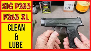 Sig Sauer P365, P365 Rose, or P365 XL Cleaning. How to Field Strip, clean, and lubricate.
