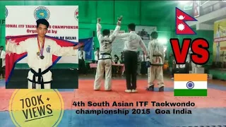 Gorkhali Taekwond-Do Fighter | 4th South Asian Taekwondo Championship  2015  Goa India