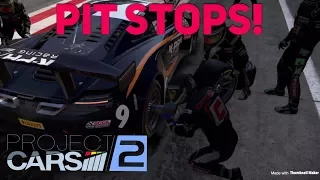 Project CARS 2, How to apply manual Pit Stops in game PS4