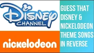 Guess That Disney And Nickelodeon Theme Song In Reverse