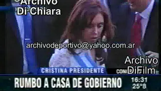 Cristina Kirchner asumio como Presidenta 2007 DiFilm