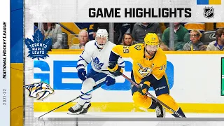 Maple Leafs @ Predators 3/19 | NHL Highlights 2022