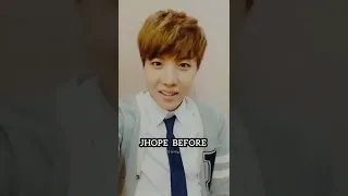 [4/7] jhope now vs jhope before | BTS ARMY GIRL #bts #btsarmygirl #shorts #kpop #junghoseok #jhope