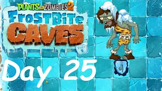 PvZ 2 Frostbite Caves - Day 25 Full Game Walkthrough
