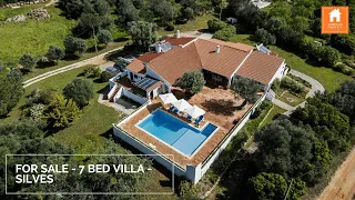 For sale 7 bedroom villa with pool close to Lagoa & Silves in the Algarve