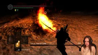 Dark Souls - Gwyn Lord of Cinder, finally beat him! (STREAM HIGHLIGHT)