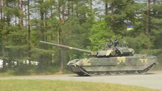 Железная Европа Tank Challenge команда украины на т 84 атакует