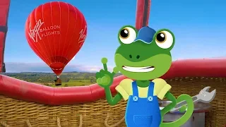 Hot Air Balloon + More! | Gecko's Real Vehicles | Educational Videos For Toddlers