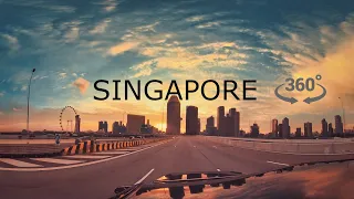Singapore 360° Sunset Drive 5K