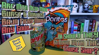 Is It Any Good? | Mtn Dew Maui Burst Soda & Doritos Baja Fiery Mango Chips Reviews #MtnDew #Doritos