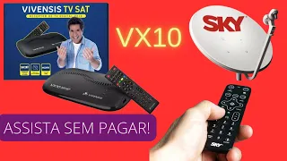 Funciona na SKY??? Análise Completa do Receptor Vivensis VX10 Com Opção Pré Paga Canais Fechados