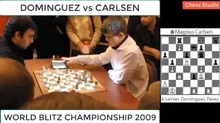 CARLSEN vs DOMINGUEZ || WORLD BLITZ CHAMPIONSHIP 2009
