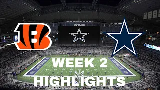 Dallas Cowboys vs Cincinnati Bengals 2022 Week 2 Highlights