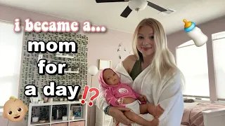 i became a mom for a day... *this was interesting*