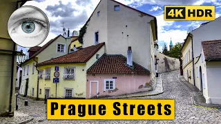 Prague streets 4k walk: Nový Svět (Hradčany) 🇨🇿 Czech Republic HDR ASMR