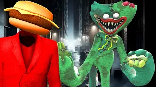 Zombie Huggy Wuggy Found Us in The City in Gmod! (Garry's Mod Roleplay)