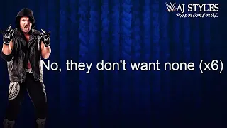 Aj styles entrance song with lyrics