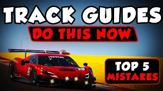 TOP 5 MISTAKES With Track Guides In Sim Racing - Improve Quicker!