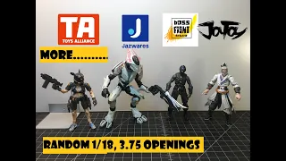 More Random Openings 1/18, 3.75 scale action figure unboxings.