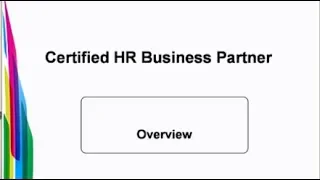 Certified Human Resource Business Partnering