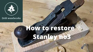 How to restore a Stanley no3 wood plane with petina