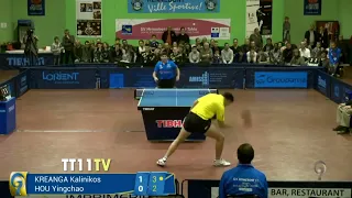 Kalinikos Kreanga vs Hou Yingchao   Champions League 2015 2016