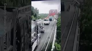 Bridge collapses in the Philippines, injuring four.