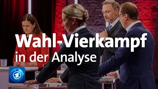 Vierkampf-Analyse: So lief die Debatte zwischen CSU, Linkspartei, FDP und AfD