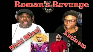 Nicki Minaj - Roman's Revenge feat.  Eminem "Lyrics Video" (Reaction)