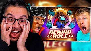 SIDEMEN AMONG US BUT YOU CAN REWIND TIME | MoreSidemen | REACTION