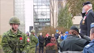Remembrance Day Ceremonies Pointe-Claire 2017