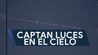 Captan luces extrañas en el cielo