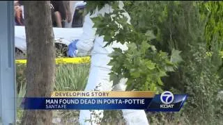 Man found dead in portable toilet