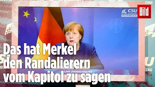 Nach Sturm auf Kapitol in Washington: Wütende Ansage von Bundeskanzlerin Angela Merkel