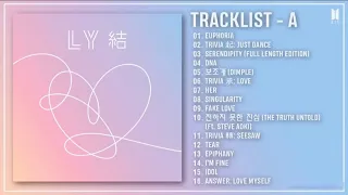 [Full Album] BTS (방탄소년단) - LOVE YOURSELF 結 'Answer' Album — TRACKLIST